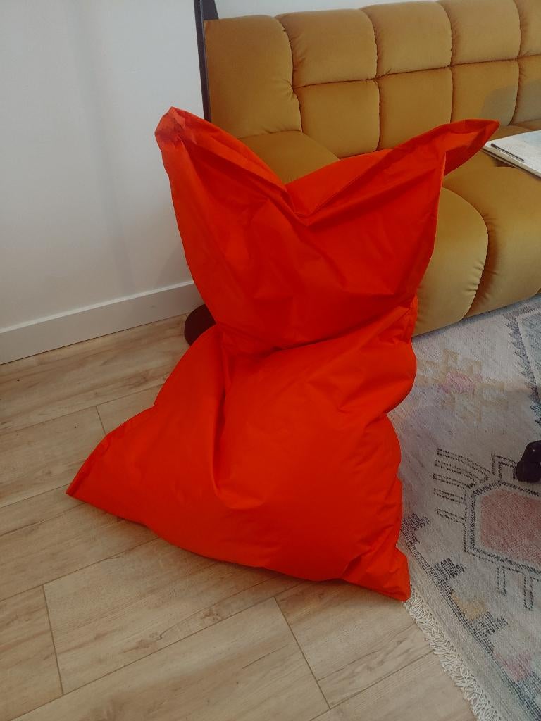 Zitzak, Huis en Inrichting, Zitzakken, Ophalen, Gebruikt, Oranje, Zitzak