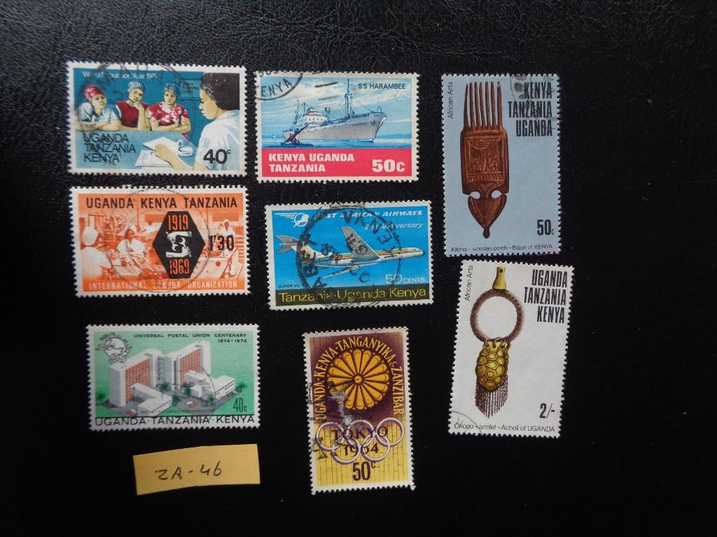 kenia uganda en tanzania - diverse (za-46), Ophalen of Verzenden, Tanzania, Gestempeld