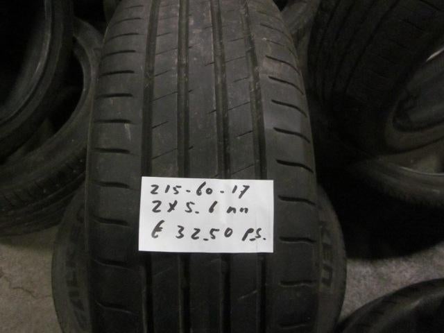215 60 17 Bridgestone, Falken zomerbanden, Auto-onderdelen, Banden en Velgen, 17 inch, Ophalen of Verzenden, Band(en), Personenwagen