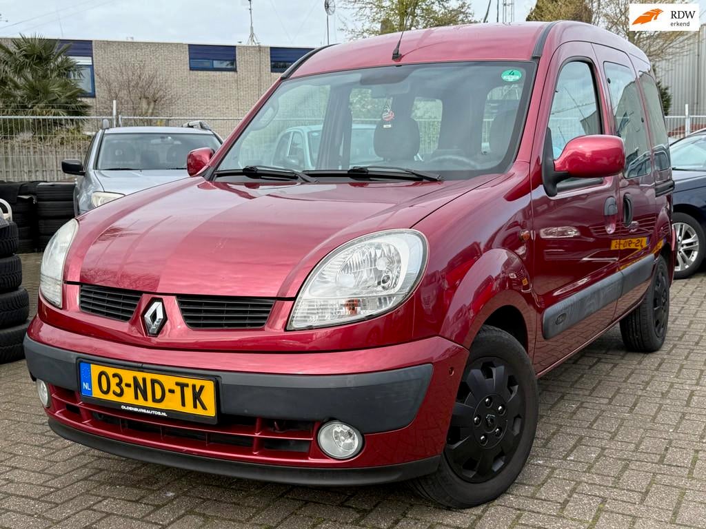Renault Kangoo 1.6-16V Privilège | Automaat | 5pers, Auto's, Gebruikt, Metallic lak, 1095 kg, 49 €/maand