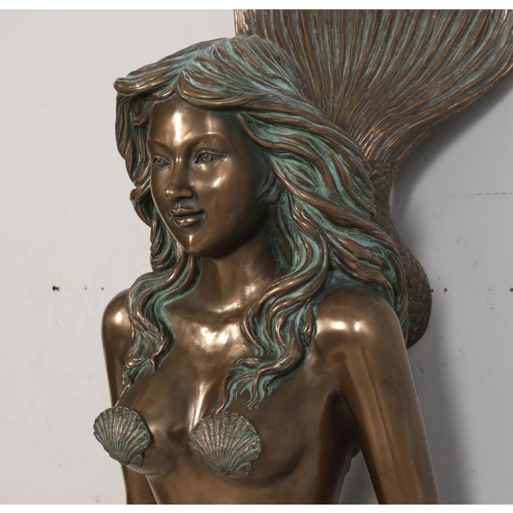 Mermaid 87 cm - zeemeermin beeld, Ophalen, Nieuw