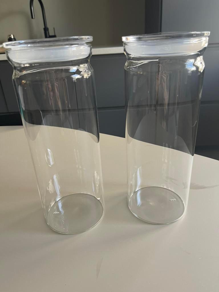 Nieuwe Vipp voorraad potten 2 stuks / ongebruikt, Huis en Inrichting, Keuken | Potten en Pannen, Nieuw, Pot, Bus of Blik, Glas