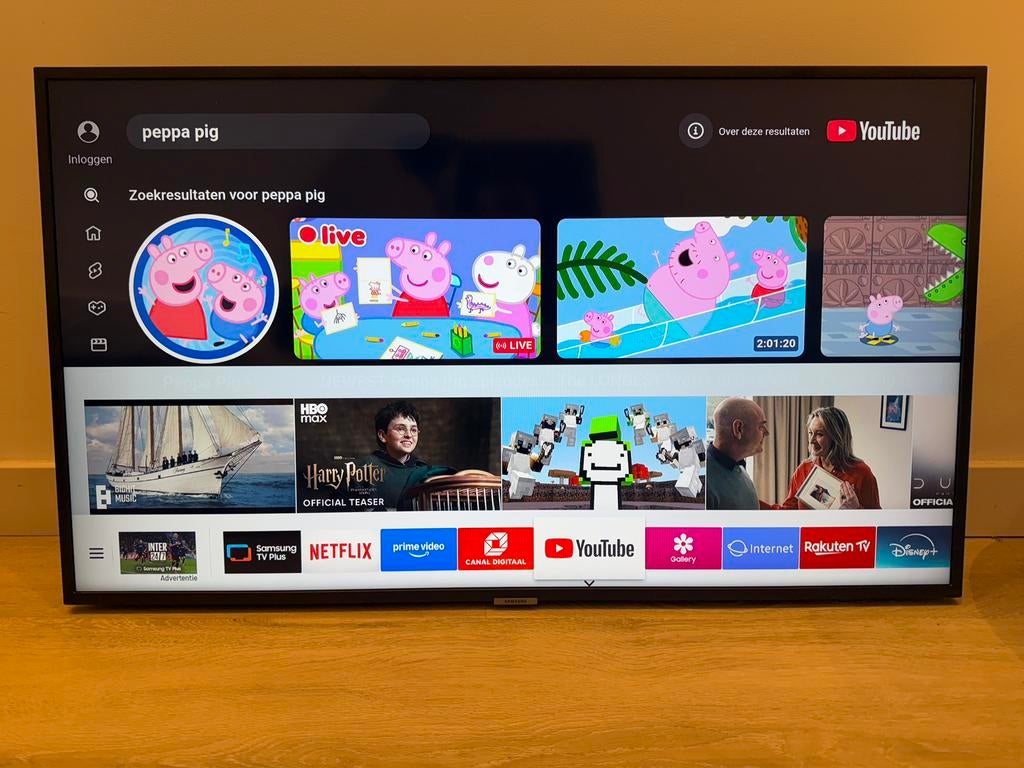 Samsung 40 inch 4K smart tv inclusief beugel, 50 Hz, Ophalen of Verzenden, Zo goed als nieuw, Samsung