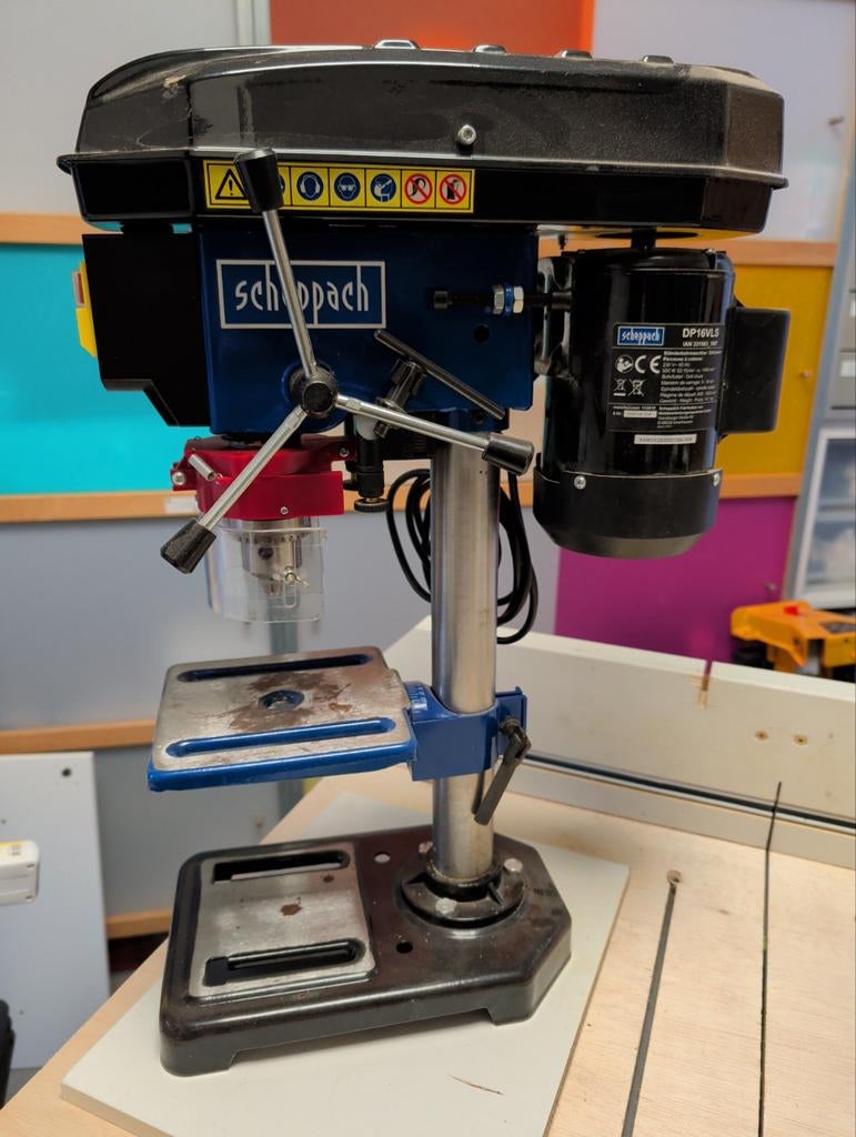 Scheppach Kolomboormachine DP16VLS - 500W, Ophalen