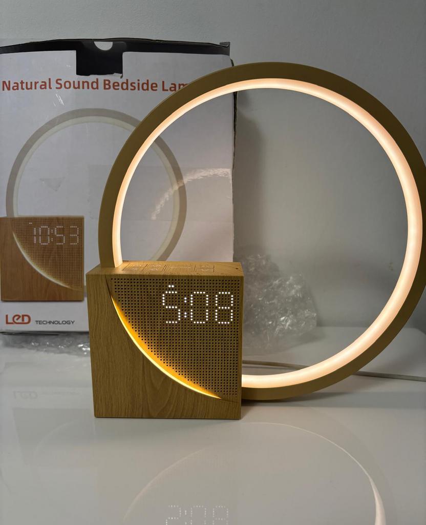 Bedwekker led licht touchscreen met 10x ontspanninggeluiden, Witgoed en Apparatuur, Wekkers, Ophalen of Verzenden, Nieuw, Digitaal