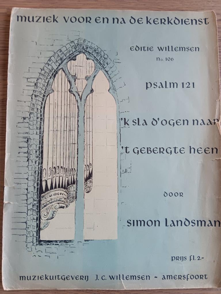 Simon Landsman - Ps 121 voor orgel, Orgel, Gebruikt, Ophalen of Verzenden, Artiest of Componist