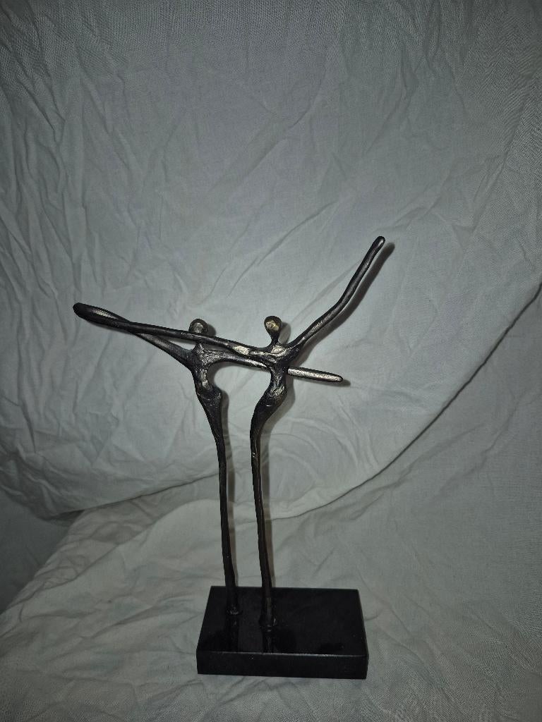 Bronzen Beeld "Samenspel" Corry Ammerlaan (Artihove), Ophalen of Verzenden, Brons, 20 - 50 cm, Beeld