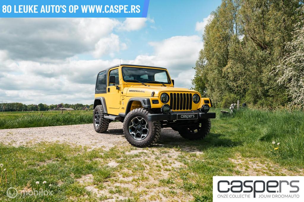 Jeep Wrangler 4.0i Hardtop Sport | LED | CarPlay | Lift-kit, Auto's, Jeep, Stof, Gebruikt, Zwart, Bedrijf