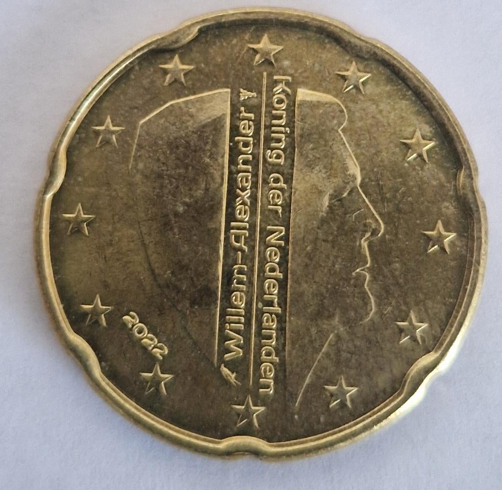 Nederland 2022 -- 20 eurocent, Postzegels en Munten, Munten | Europa | Euromunten, Verzenden, Overige landen, 20 cent, Losse munt
