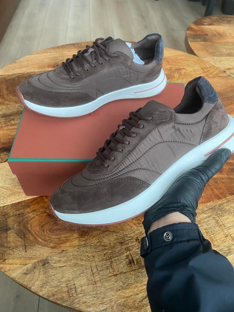 Loro piana Weekend walk maat 44, Ophalen, Bruin, Nieuw, Sneakers of Gympen