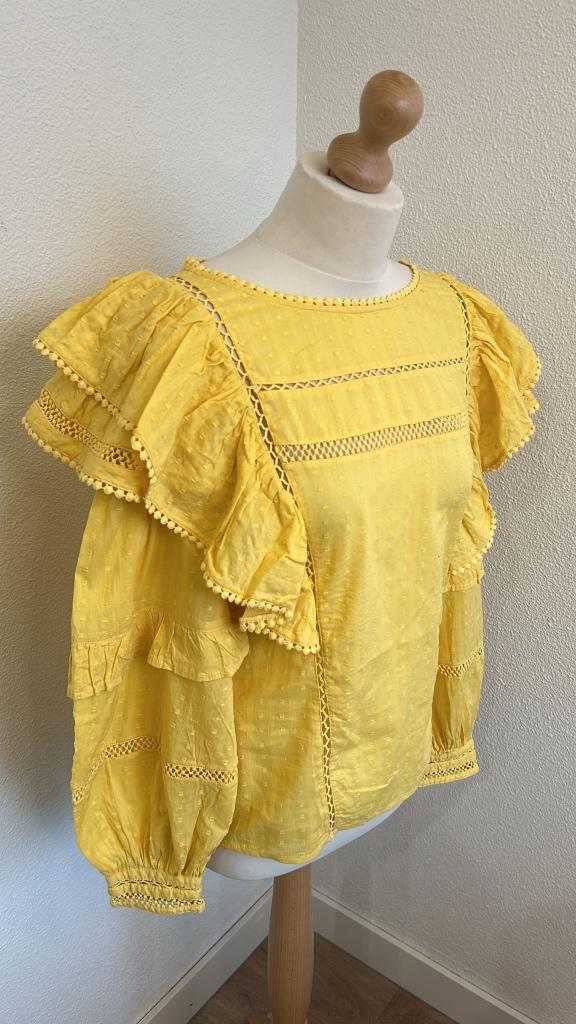 Fabienne Chapot maat 40 gele Katie top 742, Geel, Maat 42/44 (L), Ophalen of Verzenden, Zo goed als nieuw