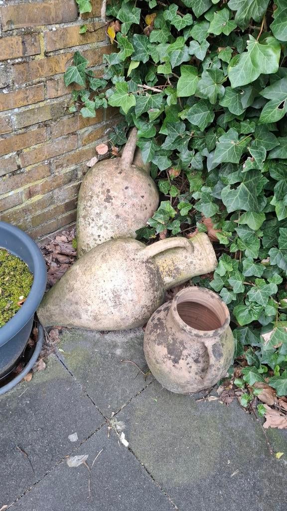 Decoratieve Aarden Kruiken voor Tuin of Interieur, Ophalen