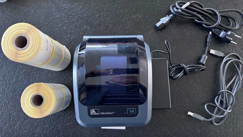 Zebra GK420d labelprinter, Computers en Software, Labelprinters, Ophalen of Verzenden, Gebruikt, Etiket