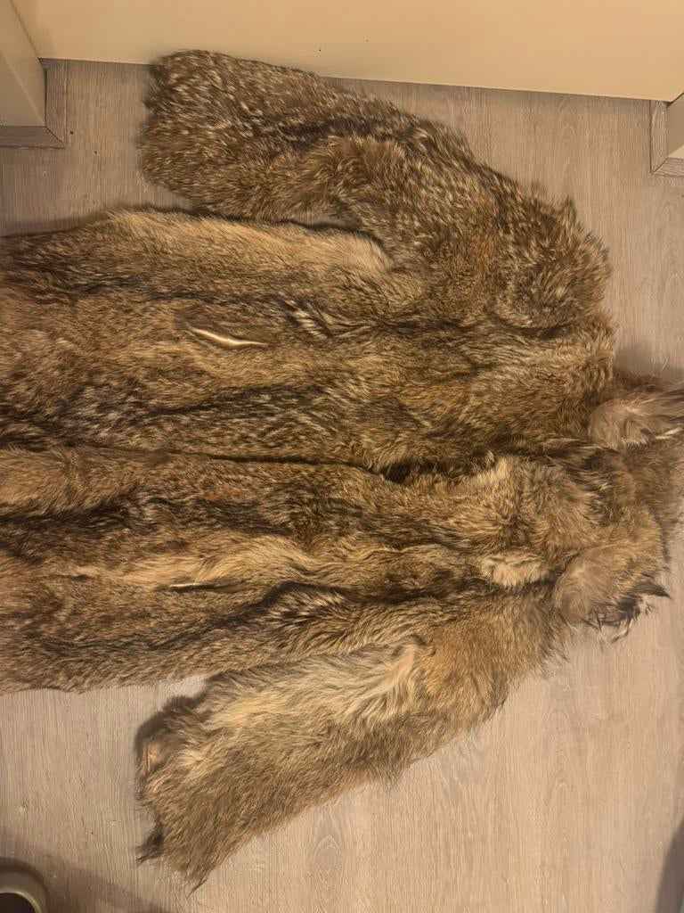 Nepbont jas – warme winterjas – zo goed als nieuw  geen merk, Ophalen of Verzenden, Zo goed als nieuw, Maat 38/40 (M), Bruin