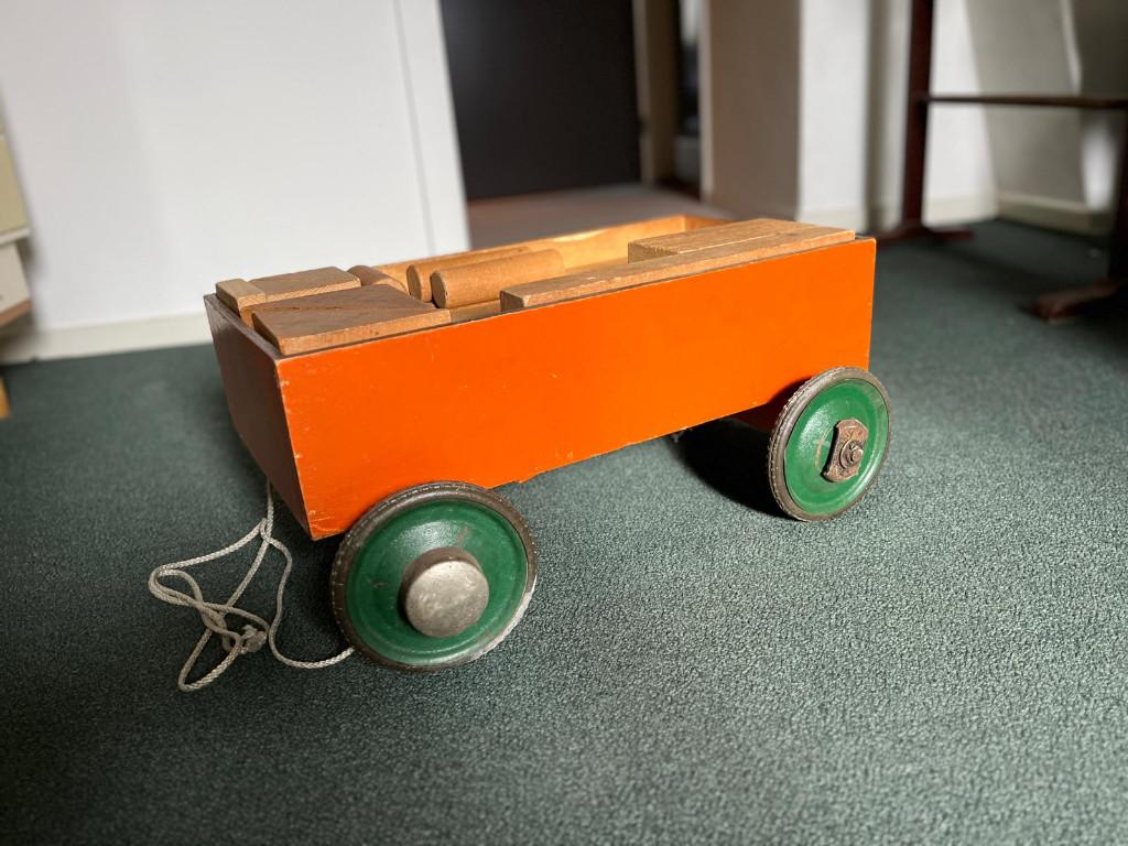 Originele antieke ADO blokkenwagen, Antiek en Kunst, Antiek | Speelgoed, Ophalen