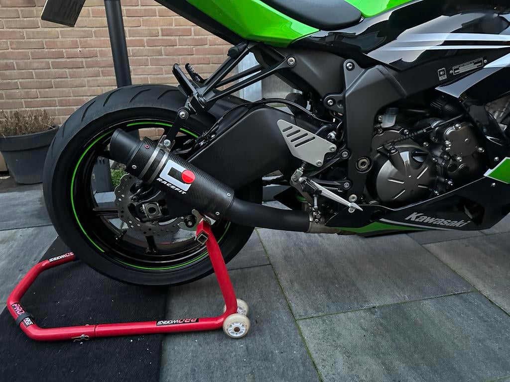 Racefit Growler uitlaat voor Kawasaki ZX6R, Ophalen of Verzenden, Gebruikt