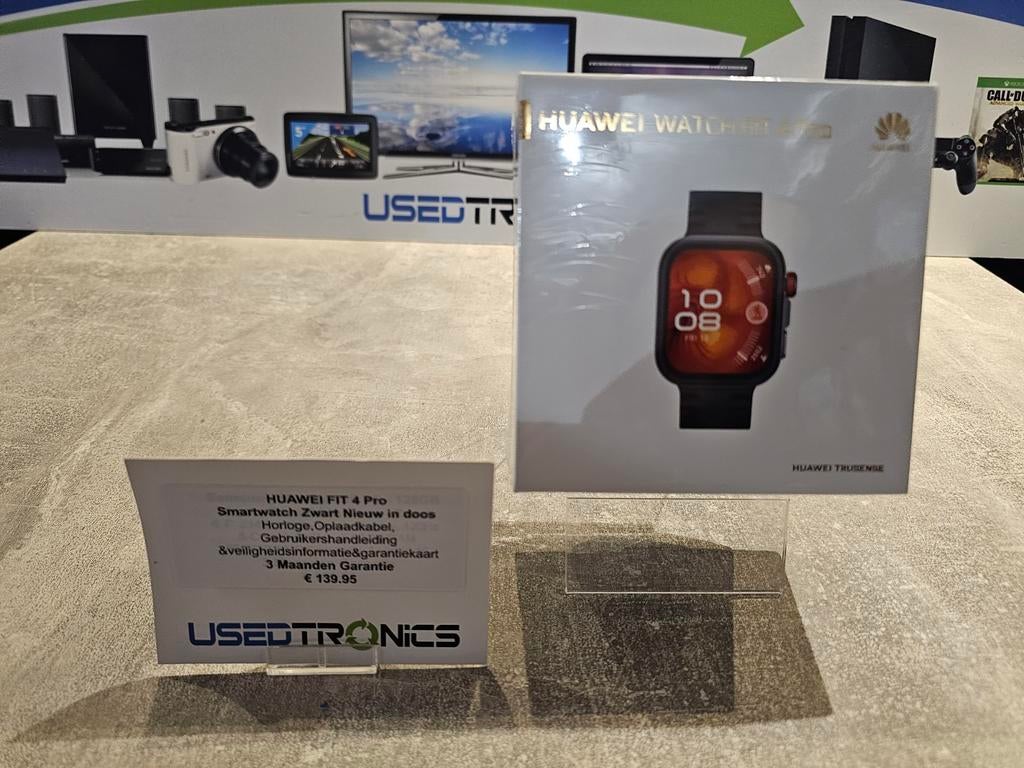 Huawei Fit 4 Pro Smartwatch Zwart - Nieuw in doos, Zwart, Nieuw, Ophalen of Verzenden, Android