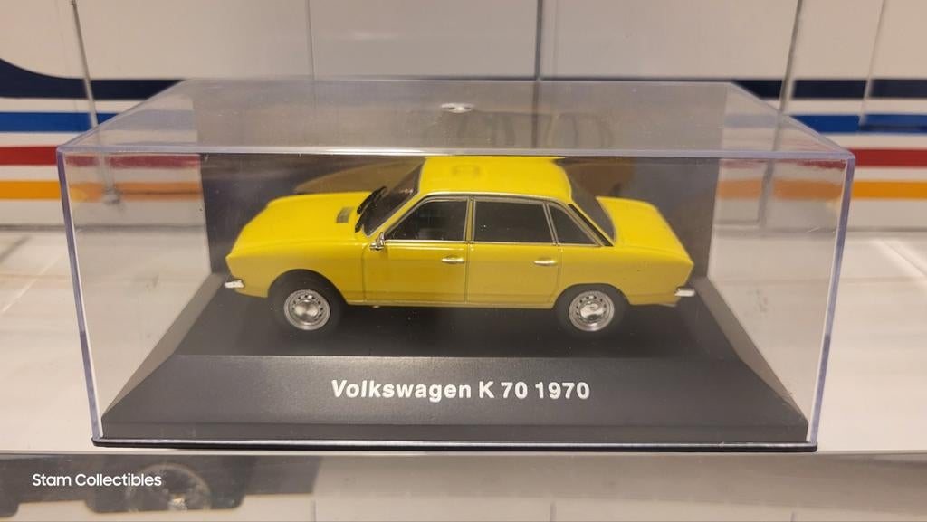Magazine Models Volkswagen K70 Yellow - 1970, Overige merken, Auto, Ophalen of Verzenden, Zo goed als nieuw