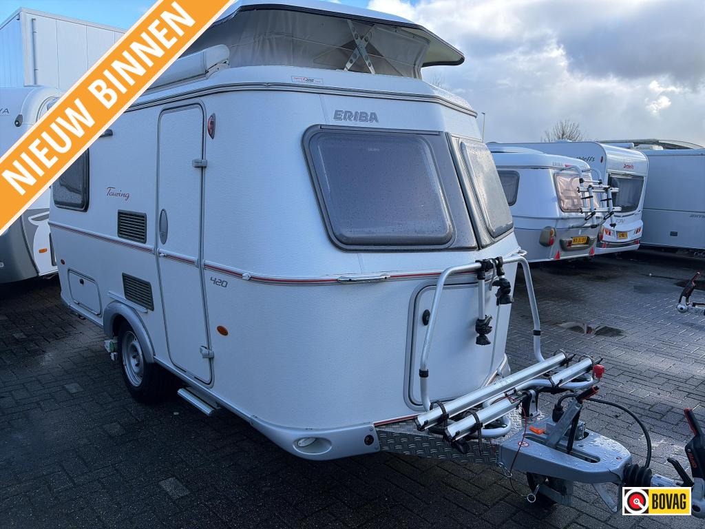 Eriba Touring Triton 420 2019 MOVER, LUIFEL, FIETSENREK, Tot en met 2, Bedrijf, 750 - 1000 kg, 4 tot 5 meter