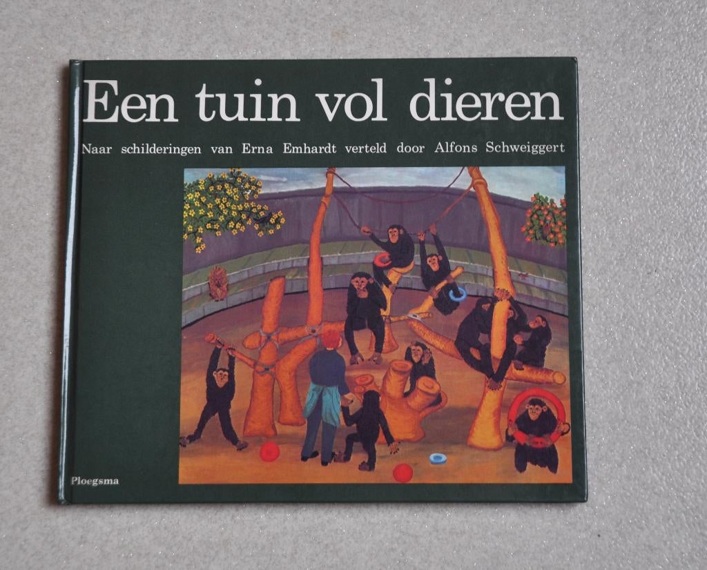 Een tuin vol dieren  -  Naar schilderingen van Erna Emhardt, Boeken, Prentenboeken en Plaatjesalbums, Zo goed als nieuw, Prentenboek