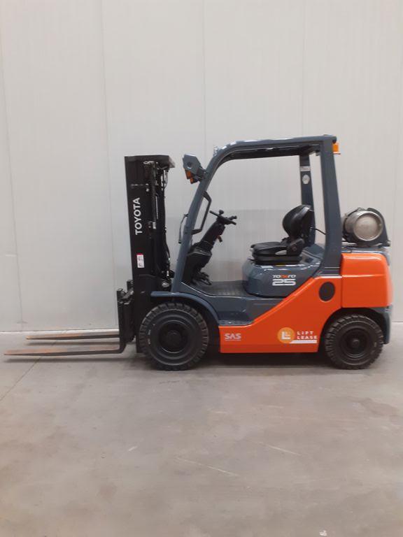 TOYOTA 02-8FGF25, 2000 tot 3000 kg, LPG, Heftruck, TOYOTA