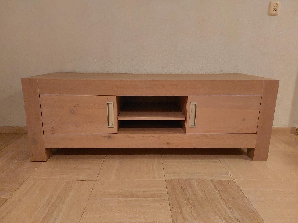 tv meubel, Huis en Inrichting, Kasten | Televisiemeubels, Ophalen, Eikenhout, 150 tot 200 cm, Eikenhout