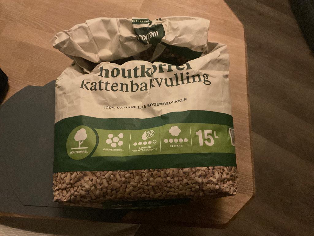 Houtkorrels kattenbakvulling, konijn,  knaagdier vulling.., Dieren en Toebehoren, Ophalen, Nieuw, Open