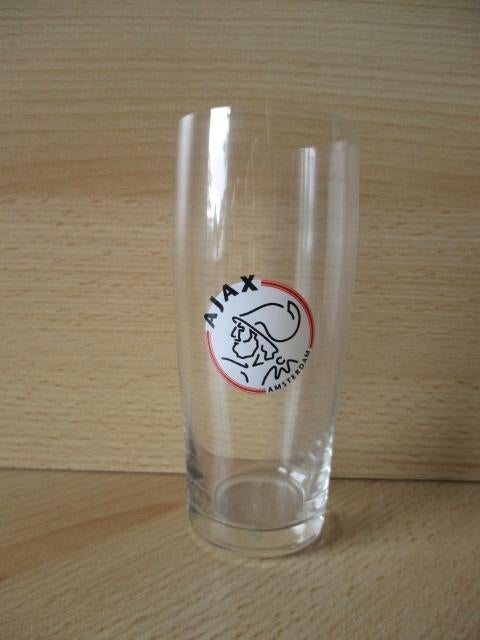 Ajax bierglas  formaat fluitje  13cm, Verzenden, Gebruikt