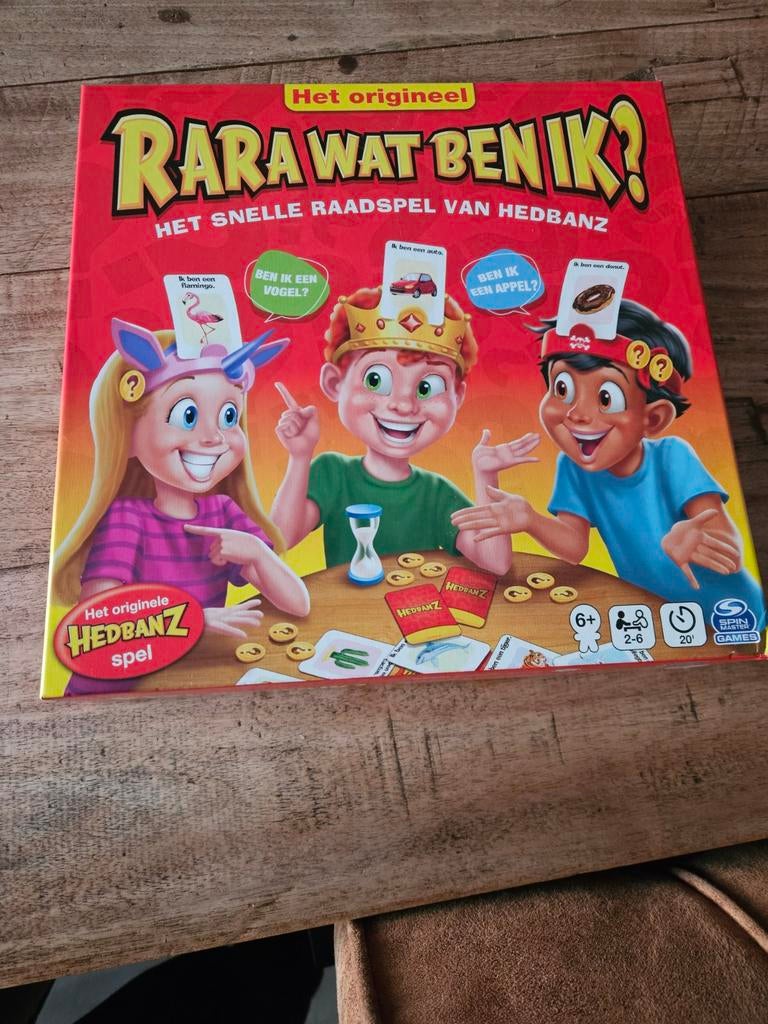 Rara Wat Ben Ik? - Het snelle raadspel van Hedbanz, Hobby en Vrije tijd, Gezelschapsspellen | Bordspellen, Drie of vier spelers