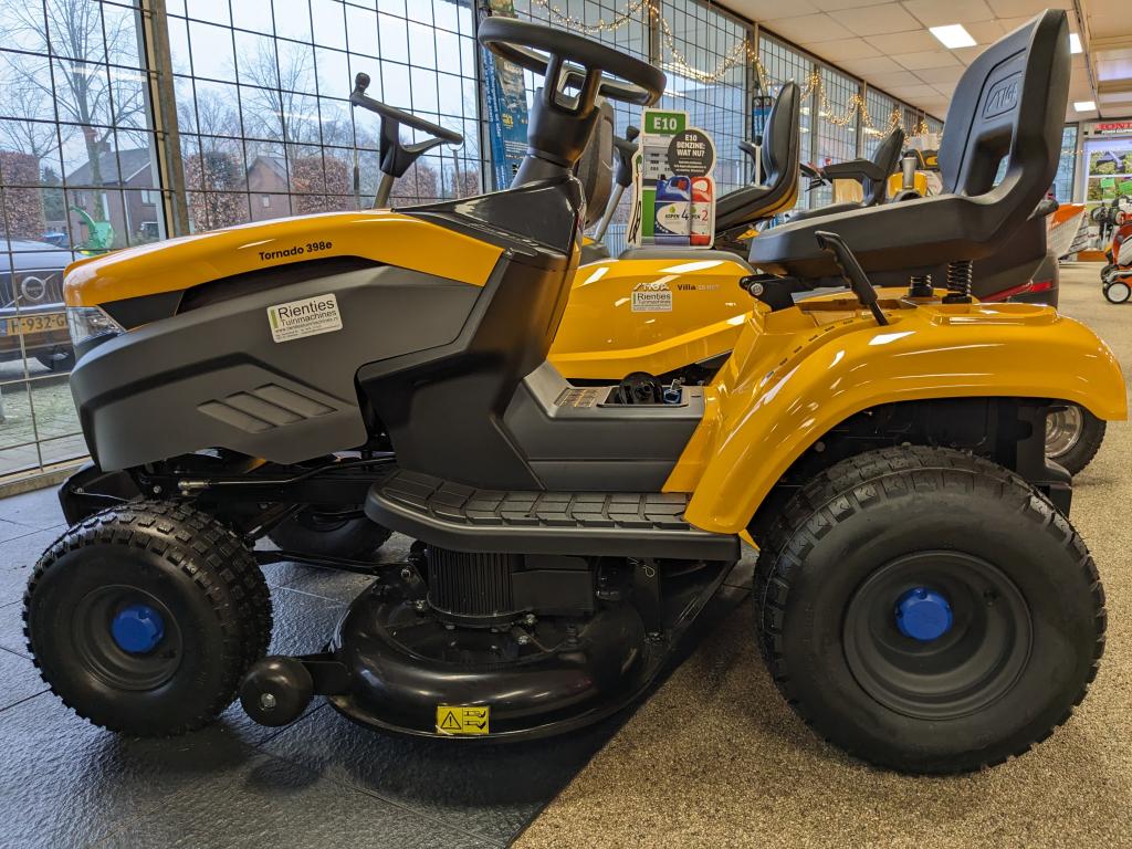 STIGA E-RIDE TORNADO 398E ACCU ZITMAAIER, Tuin en Terras, Zitmaaiers, Nieuw, 90 tot 120 cm, Elektrische starter, Ophalen of Verzenden