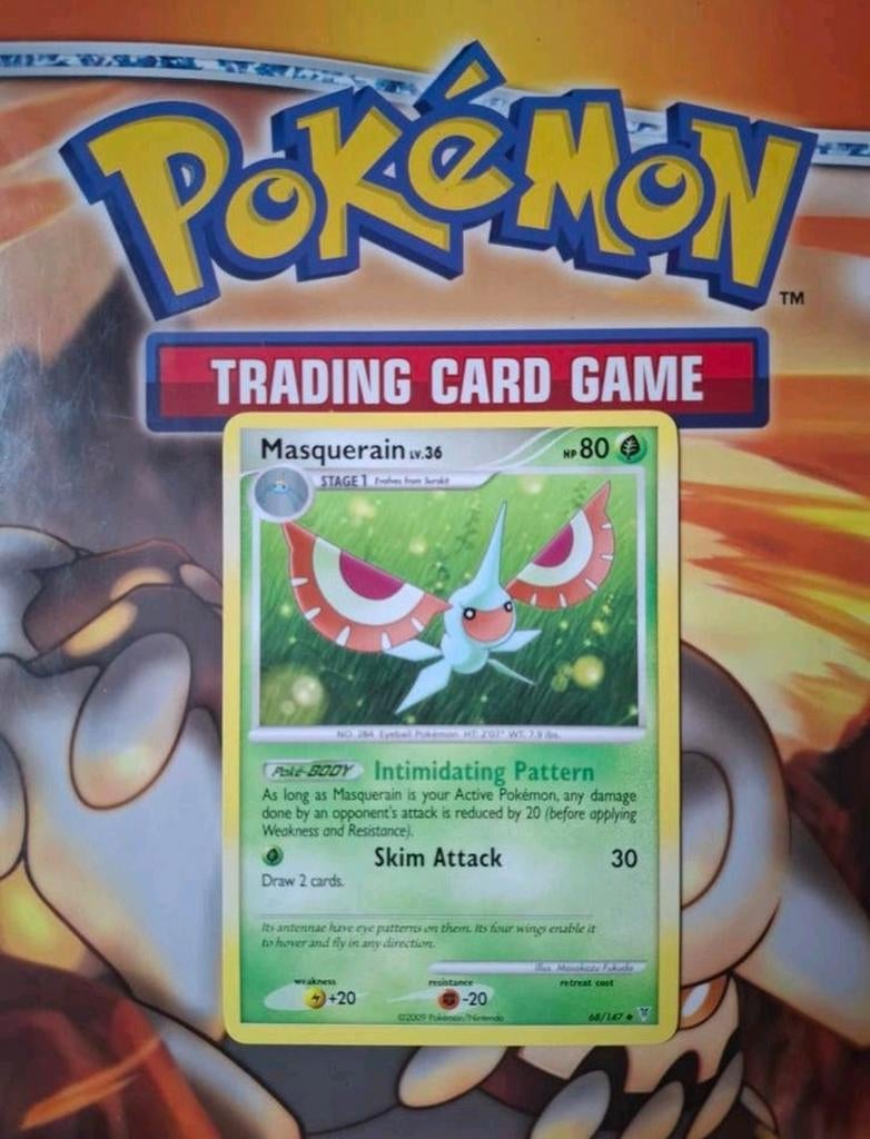 Masquerain 68/147 Platinum Supreme Victors pokemon kaart, Ophalen of Verzenden, Gebruikt, Losse kaart