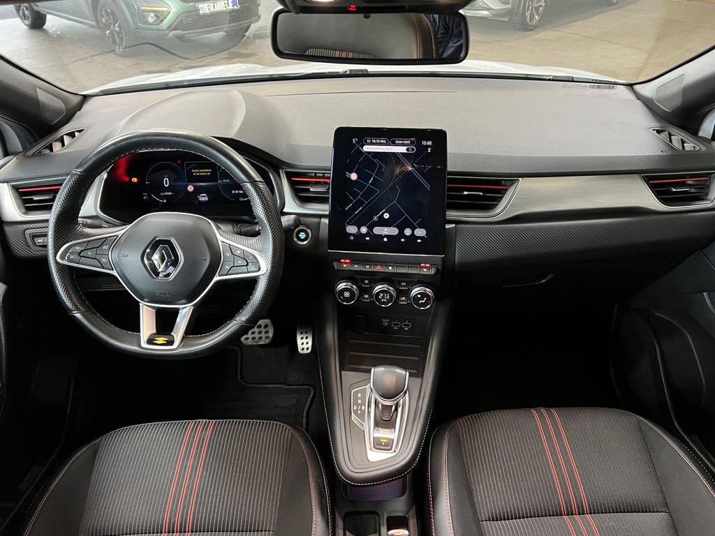 Renault Captur 1.6 E-Tech 160 R.S. Line | Groot Navi | 18" |, 77 km/l, Gebruikt, 4 cilinders, Leder en Stof