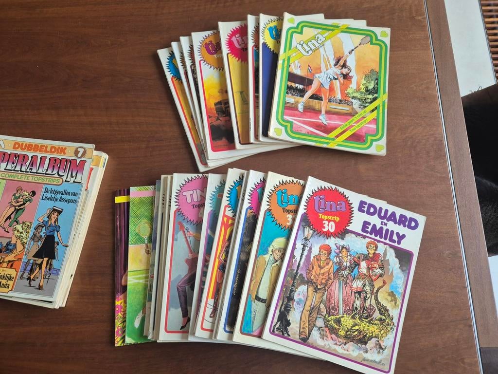 28 strips Tina Dubbeldik en Tina topstrip, Boeken, Meerdere comics, Ophalen of Verzenden, Gelezen, Europa