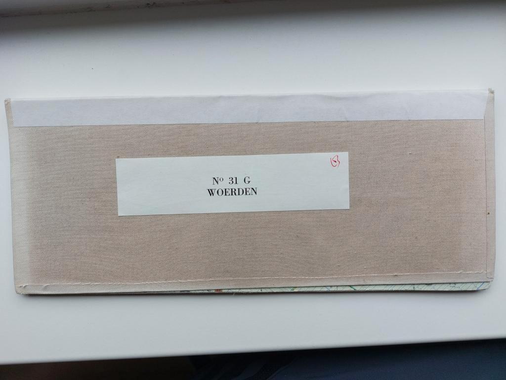 31G Stafkaart Woerden Harmelen Vleuten Montfoort Linschoten, Boeken, Gelezen, Ophalen of Verzenden, Landkaart, 1800 tot 2000