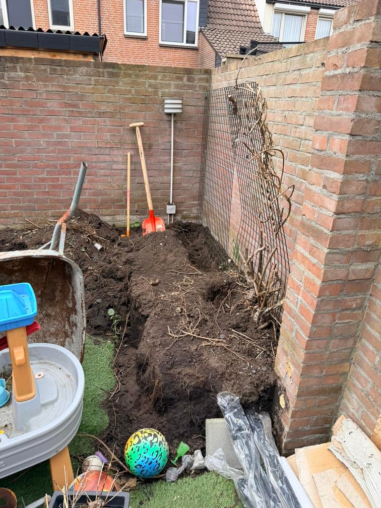 Gratis: 1/1,5 m3 tuinaarde/potgrond, Ophalen, Tuinaarde