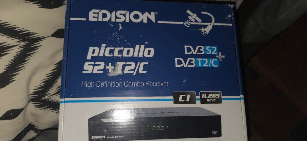 EDISION Piccolo S2+T2C HD Combo Receiver met Joyne, Ophalen of Verzenden, Nieuw, Decoder