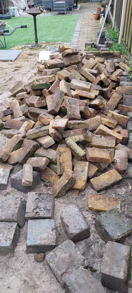 Gele oude waaltjes, er zijn er meer dan op de foto is te zie, Ophalen of Verzenden, Gebruikt, Bruin, Overige typen