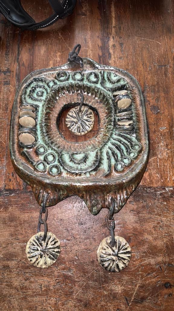 Apart 60/70 jaren keramiek wand sculptuur/ object, Antiek en Kunst, Ophalen of Verzenden