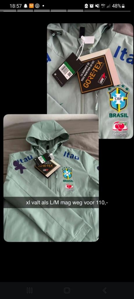 Nieuwe tussen jas, Ophalen