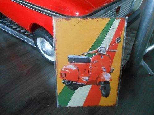 Vespa sprint 30x20 cm metaal bordje voor 10 euro., Verzamelen, Merken en Reclamevoorwerpen, Ophalen of Verzenden, Zo goed als nieuw