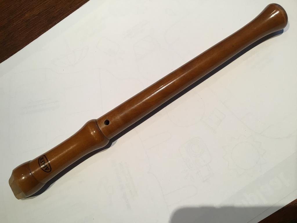 Adler blokfluit - Houten sopraanblokfluit, Ophalen of Verzenden, Gebruikt, Sopraan of Sopranino