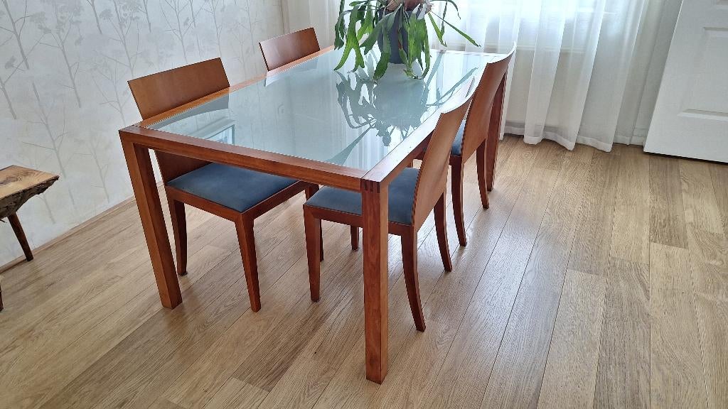 Eettafel en stoel, Arco flex, Huis en Inrichting, Ophalen, Gebruikt, 100 tot 150 cm, 50 tot 100 cm