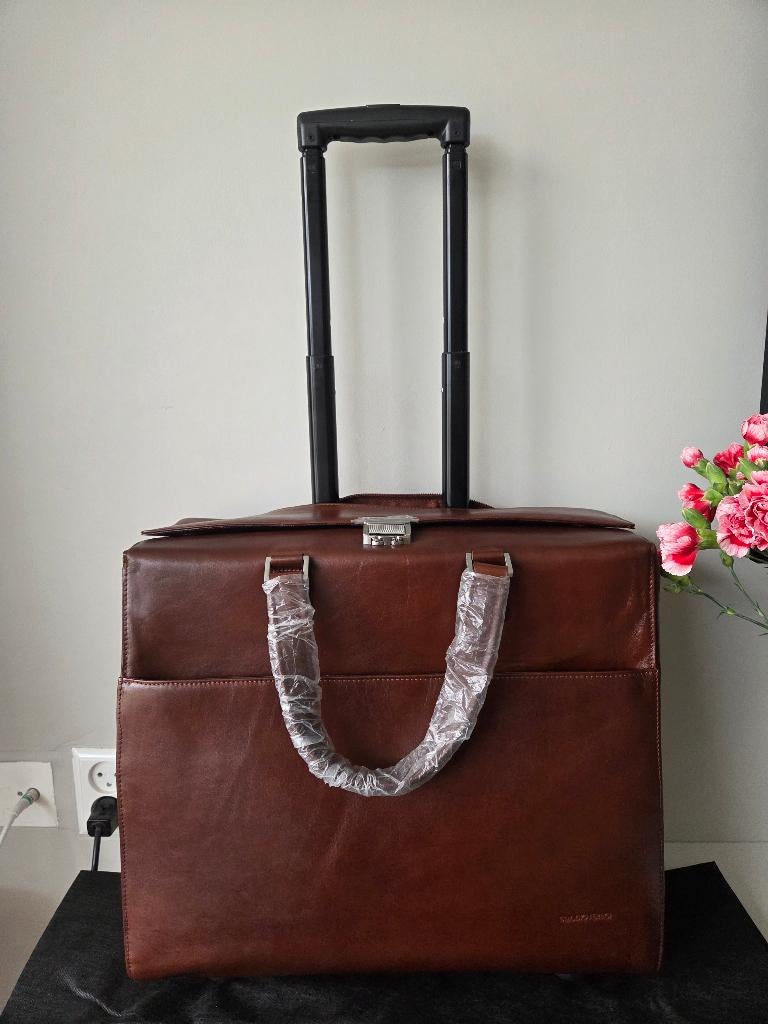 Claudio Ferrici Business Trolley Laptop 15.6', Sieraden, Tassen en Uiterlijk, Koffers, Wieltjes, Verzenden, Nieuw, Minder dan 35 cm