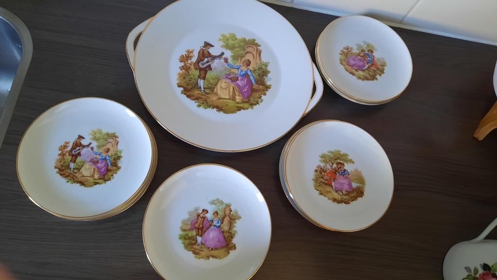 Königl. pr. Tettau gebaksset 13 delig, Antiek en Kunst, Ophalen