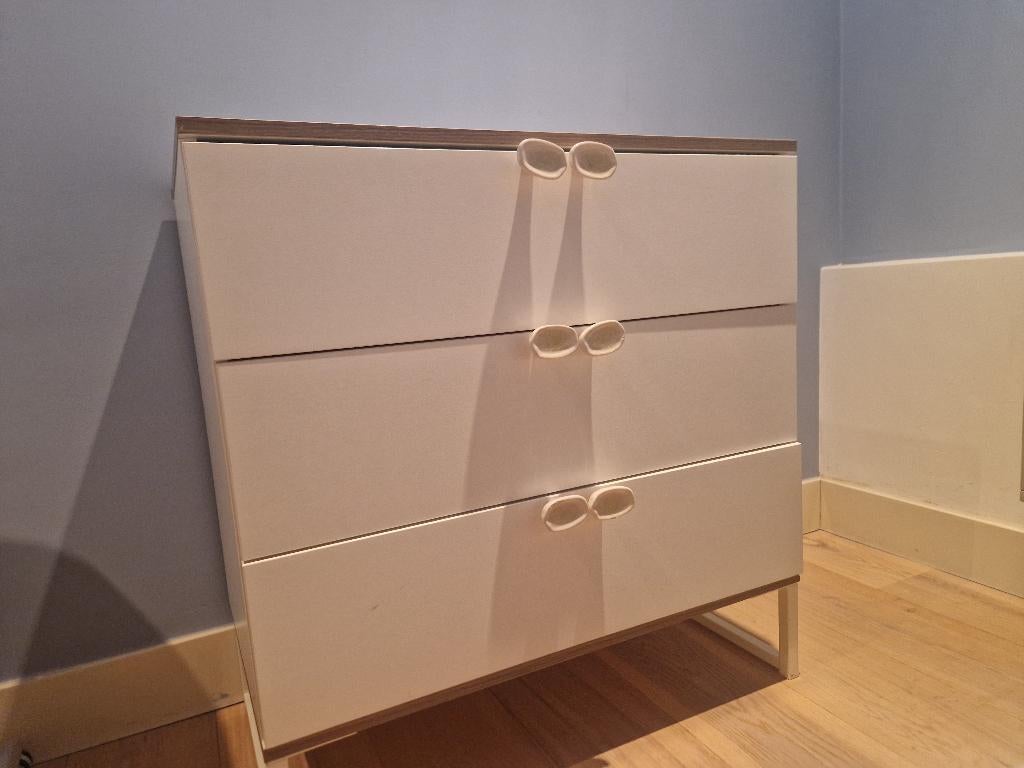Witte IKEA Ladekast, Huis en Inrichting, Kasten | Ladekasten, Ophalen, Gebruikt, 50 tot 100 cm, 3 of 4 laden