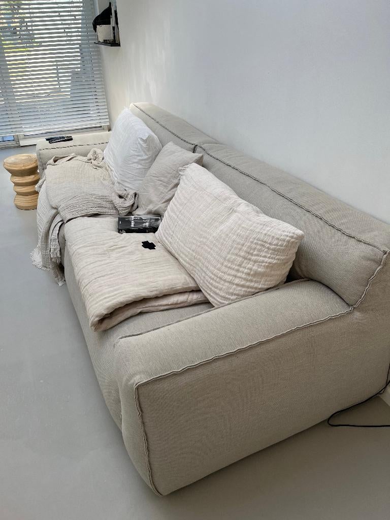 Fijne FEST Amsterdam CLAY bank – recht model, Sidney beige, Ophalen, 250 tot 300 cm, Gebruikt, 100 tot 125 cm