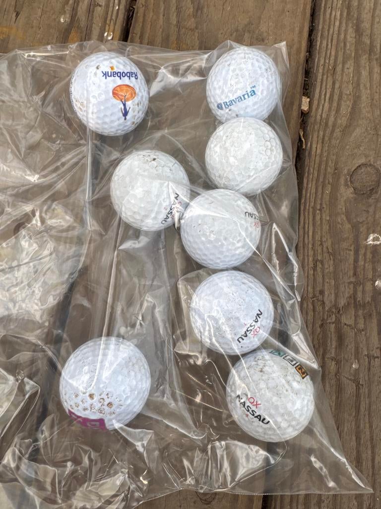 8 Nassau golfballen - Gebruikt, Ophalen, Gebruikt, Bal(len), Overige merken