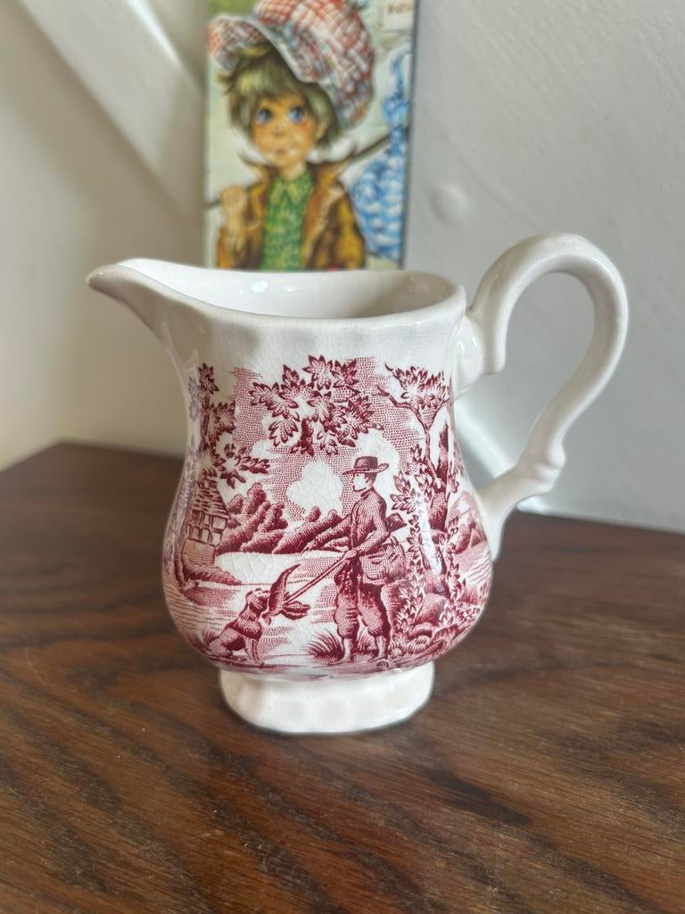 Vintage melkkannetje The Hunter by myott made in England, Ophalen of Verzenden