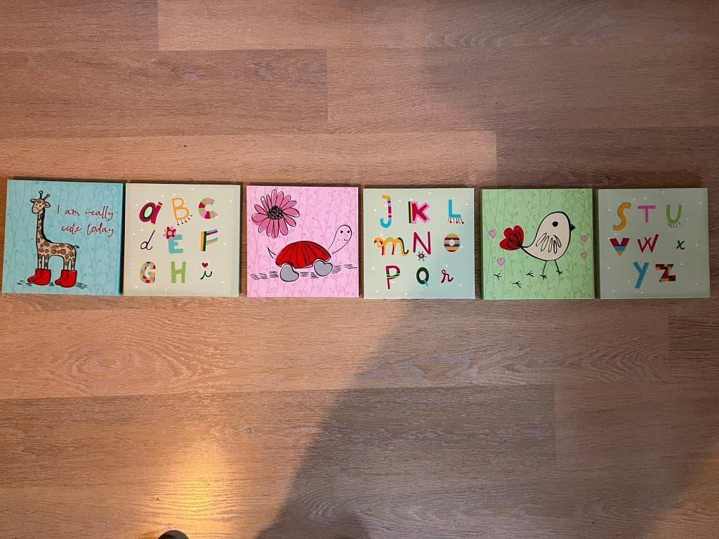 Schilderijen voor kinderkamer, Ophalen of Verzenden, Zo goed als nieuw, Minder dan 140 cm, Minder dan 70 cm