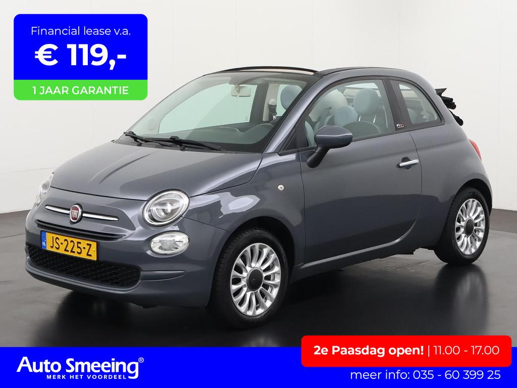 Fiat 500 C 1.2 Popstar | Cabriolet | Airco | LM Velgen | Zon, Voorwielaandrijving, Stof, Gebruikt, 4 cilinders